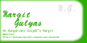 margit gulyas business card